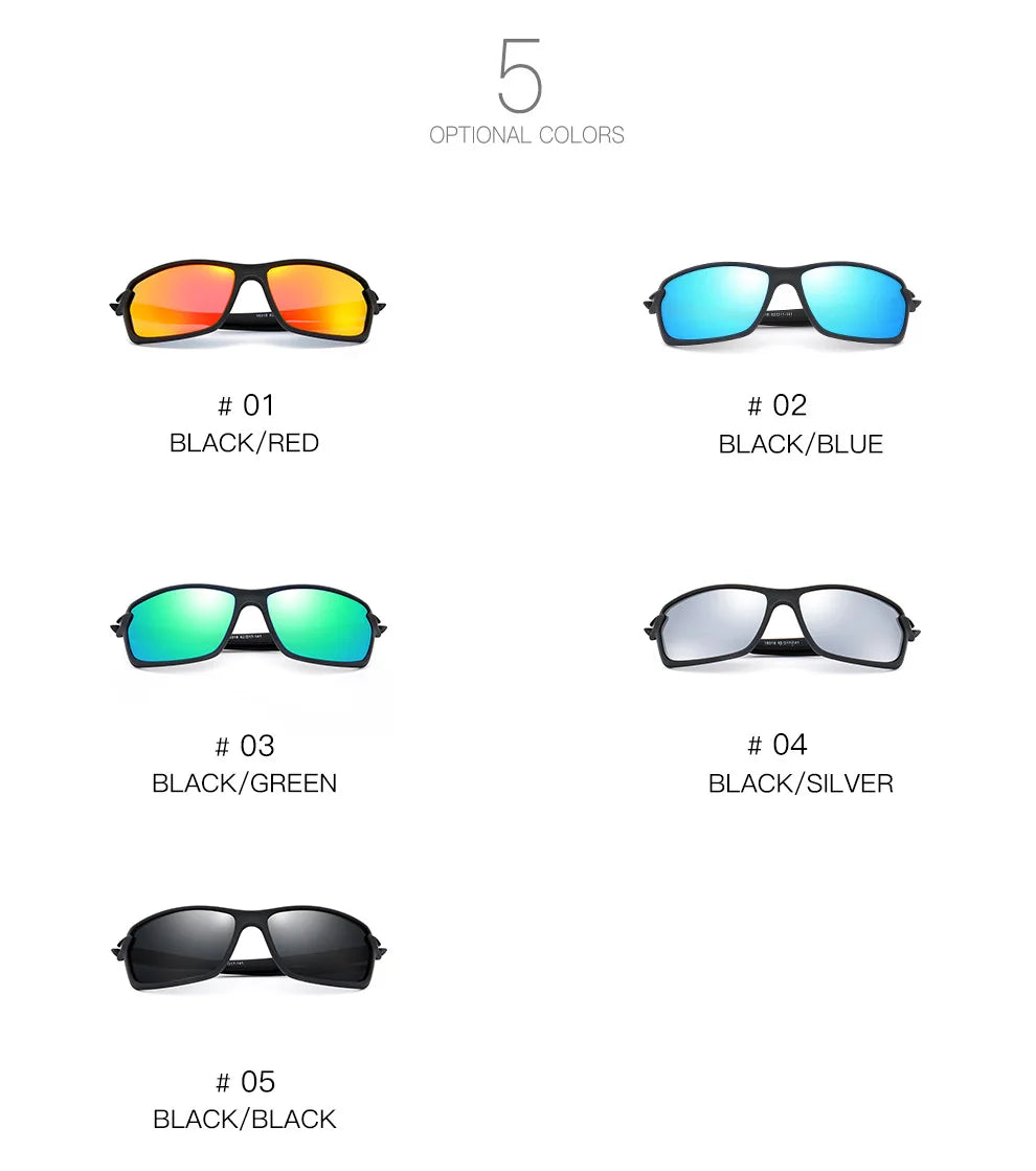 Men and Women Dazzle Colour Glasses Polarized Sunglasses Sports Sunglasses Elastic Paint Motorcycle Running Fishing Travel